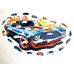 Пазл дерев'яний фігурний Muscle car in fire 25х25 см FWP-013