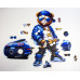 Пазл дерев'яний фігурний Blue Bugati Bear 25х25 см FWP-018
