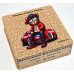 Пазл дерев'яний фігурний Red Bugati Bear 25х25 см FWP-019