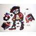 Пазл дерев'яний фігурний Red Bugati Bear 25х25 см FWP-019