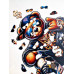 Пазл дерев'яний фігурний Hip Hop Teddy Bear 25х25х см FWP-020