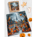 Пазл дерев'яний фігурний Halloween in Paris 40х40 см HLW-001