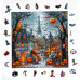 Пазл дерев'яний фігурний Halloween in Paris 40х40 см HLW-001