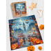 Пазл дерев'яний фігурний Halloween in London 40х40 см HLW-003