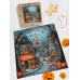 Пазл дерев'яний фігурний Halloween у Парижі 40х40 см HLW-005