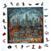 Пазл дерев'яний фігурний Halloween у мегаполісі 40х40 см HLW-007
