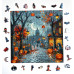 Пазл дерев'яний фігурний свято Halloween 40х40 см HLW-008
