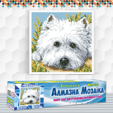 Алмазна вишивка (набір) Погляд щеня