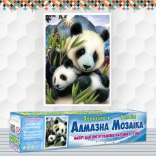 Алмазна вишивка (набір) Милі панди