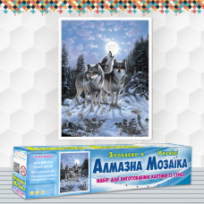 Diamond embroidery (set) a pack of wolves