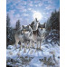 Diamond embroidery (set) a pack of wolves Diamond embroidery (set) a pack of wolves