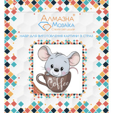 Алмазна вишивка (набір) Мишеня в чашці