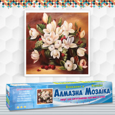 Алмазна вишивка (набір) Квітучі магнолії