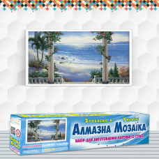 Алмазна вишивка (набір) Терраса біля моря Алмазна вишивка (набір) Терраса біля моря