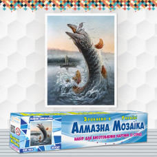Алмазна вишивка (набір) Щука Алмазна вишивка (набір) Щука