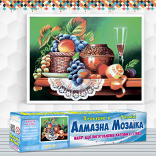 Diamond embroidery (set) Fruit on the tablе
