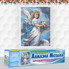 Алмазна вишивка (набір) Ангел в хмарах