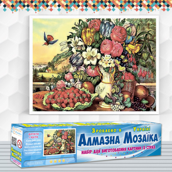 Diamond embroidery (set) Fruits and flowers