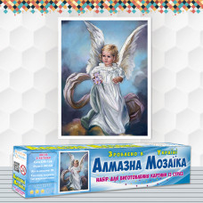 Алмазна вишивка (набір) Ангел з квітами