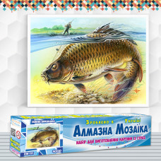 Алмазна вишивка (набір) Трофейний карп Алмазна вишивка (набір) Трофейний карп