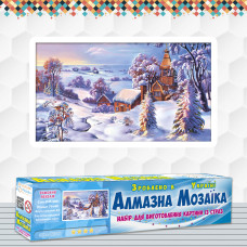 Алмазна вишивка (набір) Зимний пейзаж