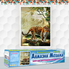 Алмазна вишивка (набір) Леопард