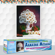 Алмазна вишивка (набір) Ромашки в глечику