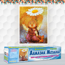Алмазна вишивка (набір) Ангел з ромашкою