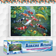 Алмазна вишивка (набір) Карпи Кої