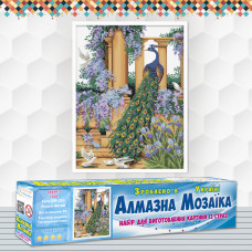 Алмазна вишивка (набір) Павлін у саді
