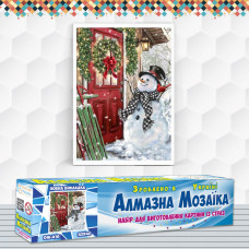 Алмазна вишивка (набір) Cніговик