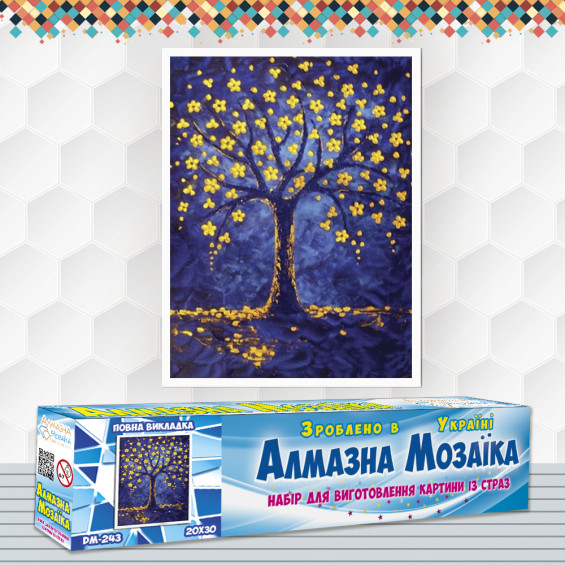 Diamond embroidery (set) Fairy tree