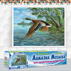 Алмазна вишивка (набір) Качка над рікою Алмазна вишивка (набір) Качка над рікою