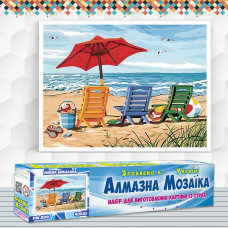 Алмазна вишивка (набір) Шезлонги біля моря
