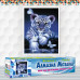 Diamond Embroidery (set) - Tiger cub with butterflies