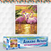 Diamond embroidery (set) Pink flamingos